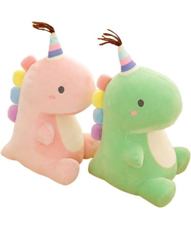 Cartoon Dinosaur Plush Doll: Cute Stuffed Animal Toy Pillow for Kids & Adults (Blue 15cm x 23cm) - Buy Online on GoSupps.com
