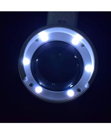 Handheld Bracket Magnifier USB Plug-in 6 LED Lights 7 Times Reading Magnifier Good Times - Buy Online on GoSupps.com