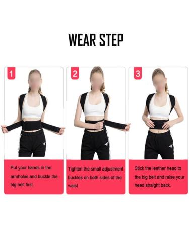 Female Male Posture Corrector Adjustable Back Support Nylon Elastic Shoulder Back Brace Corset Back Belt(Blue L Code) - Buy Online on GoSupps.com