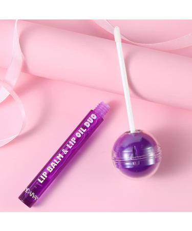 Tinted Lip Balm & Magic pH Color Changing Lipstick - Hydrating Lip Care for Girls | Lollipop Lip Gloss Combo with Vitamin E - Buy Online on GoSupps.com