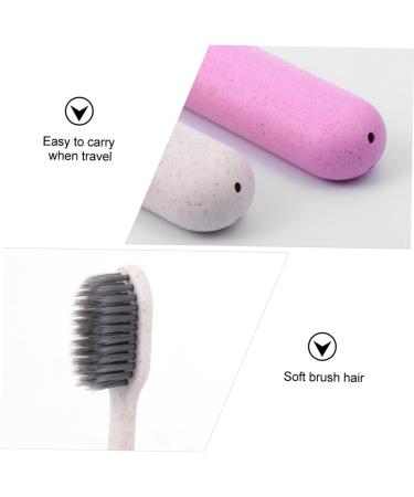 2pcs Soft Travel Toothbrush Set with Toothpaste - Assorted Colors - Eco-Friendly PP Material - Buy Online on GoSupps.com