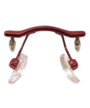 BEGISA Eyeglass Nose Pads 1 Piece Metal Nose Bridge Rimless Replacement for Eyeglass Frame Red
