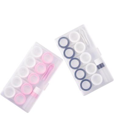 Buy Healvian 10 Sets Contact Lens Storage Box - Portable Case & Tweezers for Travel | Best Colored Lens Organizer - Buy Online on GoSupps.com