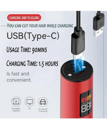 Premium Waterproof Hair Clippers for Men - 10W Electric Beard Trimmer with Rechargeable Full Metal Design - Perfect for Grooming & Hair Cutting - Buy Online on GoSupps.com