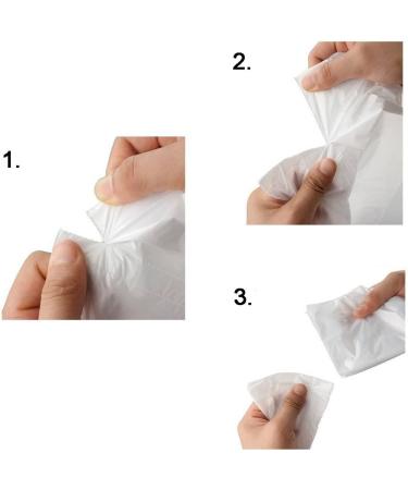3 Gallon Clear Bathroom Trash Bags - 100 Count | Small Office & Home Garbage Bag Liners - Buy Online on GoSupps.com
