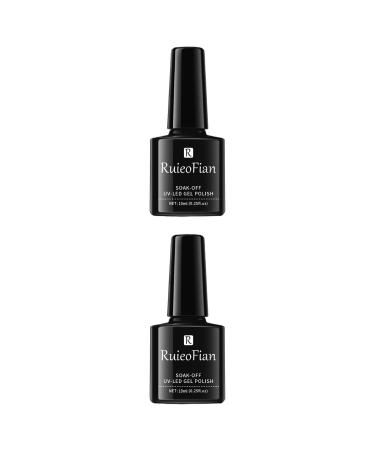YOXIER Nail Polish Semi-Permanent UV Varnish Glitter Nail Art Polish Gloss for Lady 52 2 Pcs