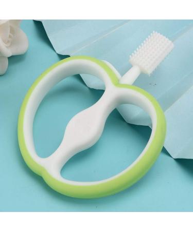 Baby Toothbrush Silicone Oral Care Fruit Shape Teeth Cleaner Toothbrush Children Kid for Baby Infants(green) - Buy Online on GoSupps.com
