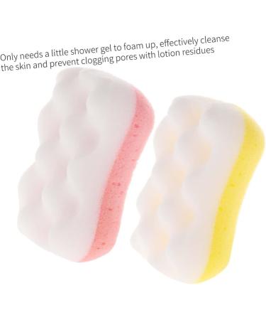 NOLITOY 16 Pcs Kids Bath Scrubber Set - Soft Shower Sponge & Loofahs for Baby Care | Cute Face Cleaning Tools & Accessories - Buy Online on GoSupps.com