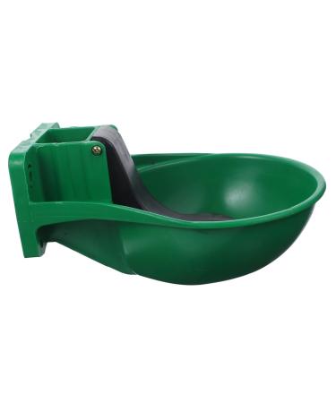 Ipetboom 1pc Cow Automatic Bowl Cattle Livestock Drinker Bowl Dog Small Dog Big Chicken Animal Iron 30x24cm Black