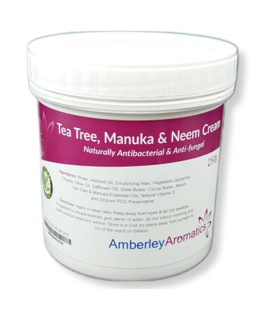 Tea Tree Manuka & Neem Cream 250g - Antibacterial Anti-fungal Antiseptic Anti-Itch Dry and Cracked Skin