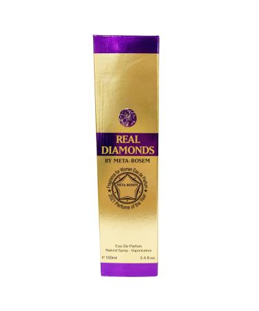 META-BOSEM REAL DIAMONDS Eau de Parfum Natural Spray for Women Wonderful Gift Floral Fragrance Casual and Formal Use for all Skin Types a Classic Bottle 3.4 Fluid Ounce/100Ml - Buy Online on GoSupps.com