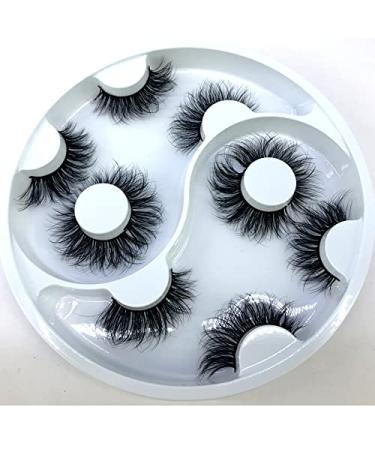 HBZGTLAD 2021 New 25mm 3D Faux Mink False Eyelashes | 5 Pairs Handmade Thick Long Eye Lashes | Premium Makeup Beauty Extension Tools - Buy Online on GoSupps.com