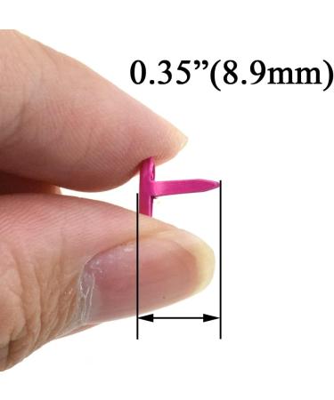 Hahiyo Heart Shaped Brads 200PCS Mixed Color 8.8x9.2mm - Metal Fasteners with Strong Penetration for Scrapbook Tag - Easy Bend, No Jagged Groove or Burr, Rust Resistant - Buy Online on GoSupps.com