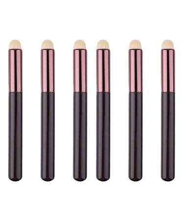 6 Pcs Concealer Brush Lip Brush Eye Shadow Brush Lipstick Brush Lip Smudge Brush Lip Makeup Brush Lip Gloss Smudge Brush Professional Lip Brush Lipstick Concealer Brush 13.4x1cmx2pcs As Shownx2pcs