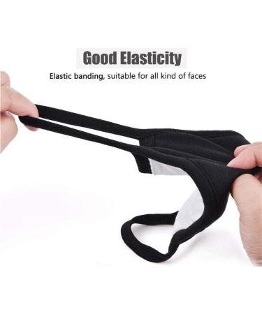 Fashionapple Unisex 4-Piece Anime Cartoon Mask Set - Kawaii Anti-Dust Reusable Cotton Masks | Stylish Black Motif Mouth Protection - Buy Online on GoSupps.com