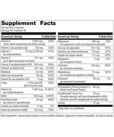 Bariatric Advantage Ultra Multi Without Iron - 270 Capsules, 22 Essential Vitamins for Bariatric Surgery Patients - Buy Online on GoSupps.com