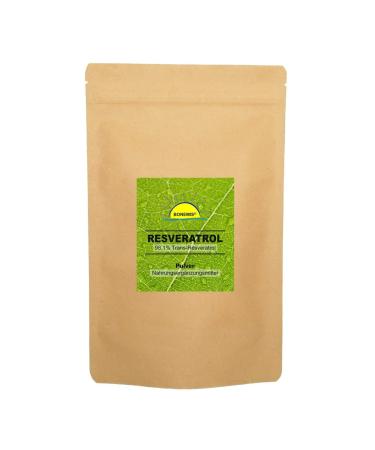 Resveratrol (98.1% trans-resveratrol according to HPLC) vegan without additives 100 g powder in a bag with measuring spoon Bonemis
