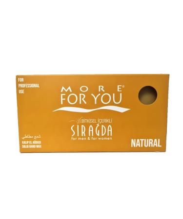 More For You Hand Hot Wax Natural Gold 500ml - Hot Wax Warm Wax Hair Removal Hot Wax Sir Agda Depilatory Wax