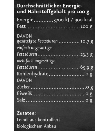  lm hle Solling Organic Cold-Pressed Linseed Oil 250 ml - Naturland Certified - International Shipping Available - Buy Online on GoSupps.com