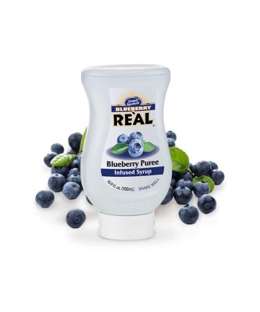 ANTICO CAFFE' NOVECENTO real | Blueberry Puree Syrup | Goldtraube Blueberry Syrup | Blueberry Cream for Desserts and Baking Preparations - 1 x 500 ml.