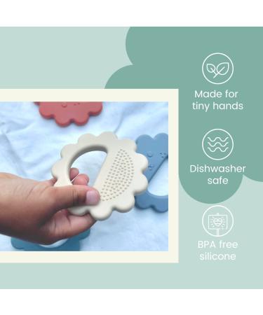 Baby Lion Teether Toy for 0-6 Months & 6-12 Months | Teething Newborn to Toddler | Soothes Gums, Easy to Hold & Clean - Montessori Organic Design - Buy Online on GoSupps.com