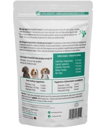 Miski Pets Dog Treats Dog Cookies Biscuits with Organic Quinoa & Blueberries Vegan 200g - Buy Online on GoSupps.com