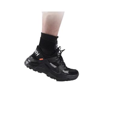Libaijiaa Achilles Bandage Ankle Support for Plantar Fasciitis - Adjustable Velcro Foot Brace & Joint Sock for Football (Black 1 Pair) - Buy Online on GoSupps.com