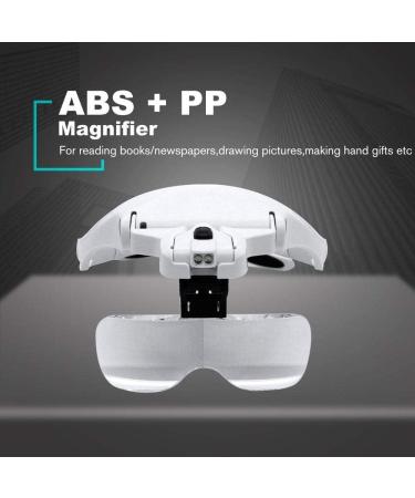 Eyelash Extension 5 Lens Adjustable Headband Magnifying Glass Magnifier w/LED Light Lamp Magnifying Glasses for False Lashes Magnifying - Buy Online on GoSupps.com