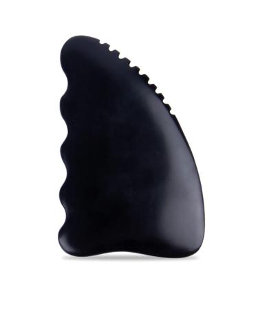 Ori MAGICI Gua Sha Facial Body Massage Tools, Unique 9-Edge Gua Sha Bian Stone, 3D Gua Sha Stone with Ridges, Gentle Gua Sha Scraping Massage Tool Black