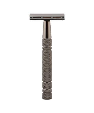 Manual bearer beard cutter portable beard cutting tool 5 blades professional metal -proof portable double -sided beard cutting tool (black)