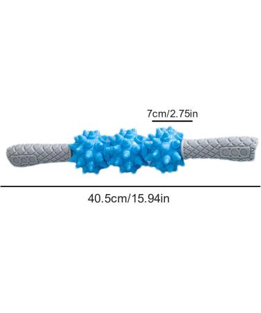 Generic Muscle Roller & Massager - Foam Back Roller for Athletes Full-Body Relief for Legs & Back - Blue - Buy Online on GoSupps.com