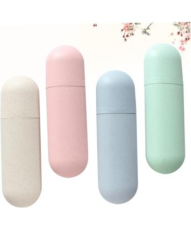 Gogogmee 4pcs Portable Toothbrush Case - Travel Toothbrush Container for International Shipping - Buy Online on GoSupps.com
