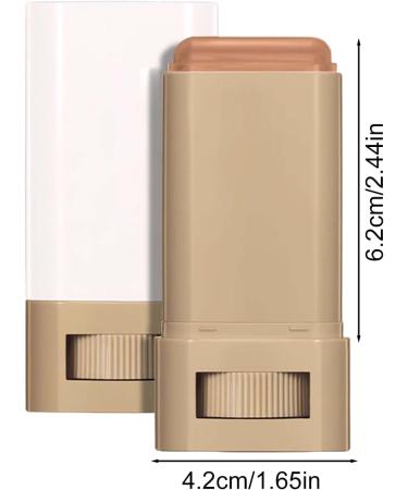 Zibeem Beauty Balm for Intense Skin Tone Portable Moisturizing Foundation Stick Long Lasting Concealer Stick Firm Tinted Foundation Stick For Face - Buy Online on GoSupps.com