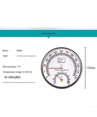 Buy ARMYJY Digital Thermohygrometer - Accurate Thermometer Hygrometer for Sauna & Outdoor Use | Fast International Shipping - Buy Online on GoSupps.com