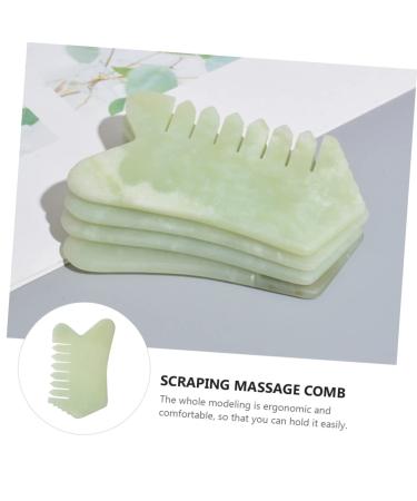Plafope Jade Massage Comb - Enhance Hair & Scalp with Gua Sha Tool | International Shipping Available - Buy Online on GoSupps.com