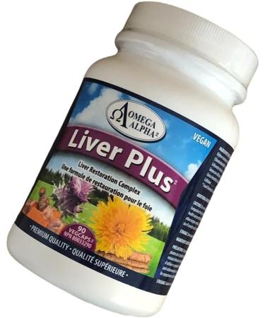 Omega Alpha Liver Plus-Liver Healthy Support Formula 90 Veg Capsules - Buy Online on GoSupps.com