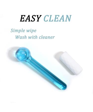 CIBLUTY ICE GLOBES SMALL BALLS for Eyes  2 PCS Blue Facial Globes for Massage Tool  Facial Roller Cold Skin Massagers  Tighten Skin  Reduce Puffiness and Dark Circles  Enhance Circulation Small blue - Buy Online on GoSupps.com