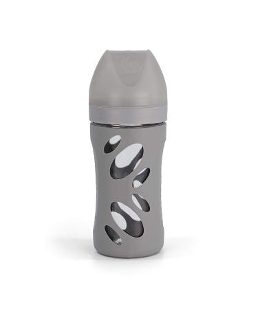 Buy Twistshake Glass Baby Bottle 260ml - Anti-Colic Teat BPA Free 2 Months+ Pastel Grey - International Shipping Available - Buy Online on GoSupps.com