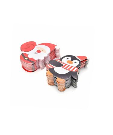 jojofuny jojofuny 50 x Christmas Lollipop Paper Card Christmas Decor Lollipop Candy Lollipop Christmas Decorations Candy Decorations Card Paper Lollipop Decor Candy Lollipop