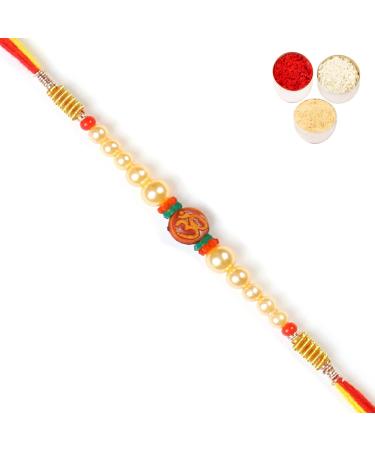 Ghasitaram Gifts Rakhis Online for Brother- 6135 Rakhi Thread Single Rakhi Only