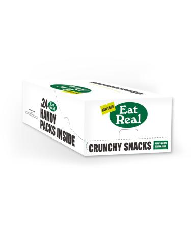 Eat Real Mixed Multipack 8 x 5 bags (2 x 18g Salted Lentil Chips 2 x 20g Sour Cream & Chive Quinoa Chips 1 x 22g Tomato & Basil Hummus Chips) Gluten-Free Crisps Box