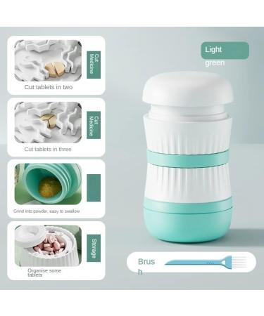 Pill Cutter & Splitter - Stainless Steel Blade for Small & Large Pills - Perfect for Vitamins & Tablets (1/3 Green - Buy Online on GoSupps.com