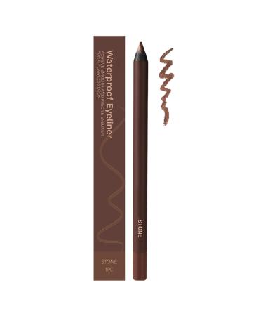 G n rique Eyeliner pencil double-ended sharpenable pencil 24-hour waterproof eyeliner 2-in-1 pencil for eyes and eyebrows smooth and easy application does not smudge (Pierre)