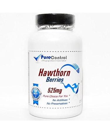 Hawthorn Berries 525mg // 200 Capsules // Pure // by PureControl Supplements