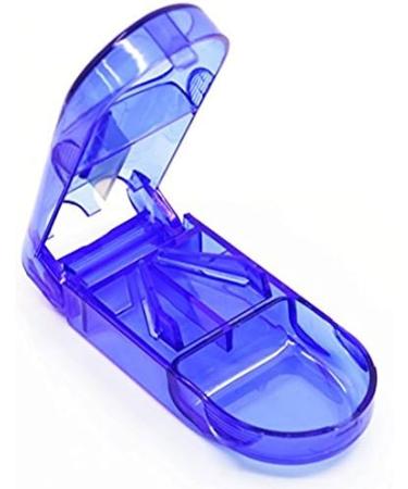 Tablet & Pill Cutter | 7-Day AM/PM Pill Organizer & Medicine Planner - 14 Compartments for Vitamins & Medications - Buy Online on GoSupps.com