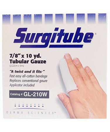 YIDERBO Pregnancy Test Accessories - 7/8" x 10 Yards Tubular Dressing Gauze White