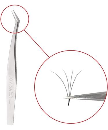 JOVISA T-6Ds Tweezer - Made In Japan SUS 304 Stainless Steel for Mega Volume 3D 6D Mink Eyelash Extensions - Buy Online on GoSupps.com