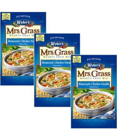 Mrs. Grass Hearty Soup Mix, Homestyle Chicken Noodle, 5.93 oz (Pack of 3)