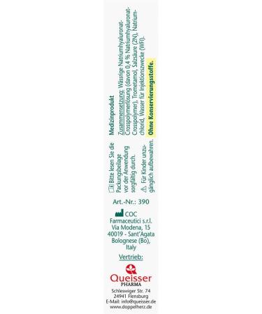 Double-Heart Eye Drop Extra Hyaluron 0.4% | Moisturizing Relief for Dry & Irritated Eyes | 10 x 0.5 ml (Pack of 2) - 20 Pack - Buy Online on GoSupps.com