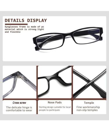 Buy Multicolor 2.5x Reading Glasses - Anti Eyestrain Blue Light Blocking for Men & Women | International Shipping Available - Buy Online on GoSupps.com